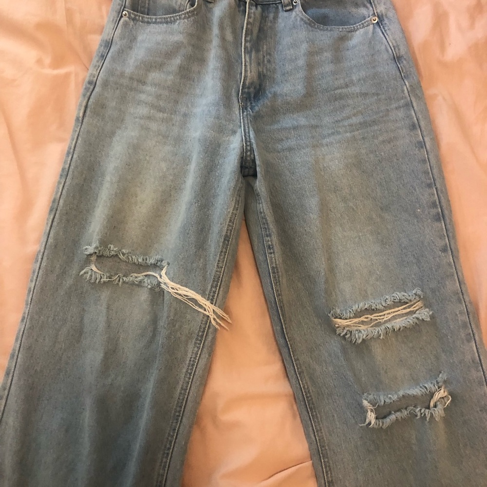 Wide leg jeans